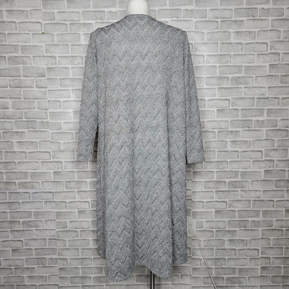 Gray Long Cardigan Sweater - Picture 2 of 8